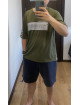 Футболка "OFF-WHITE" Хакі 386