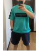 Футболка "OFF_WHITE" Бірюза 385