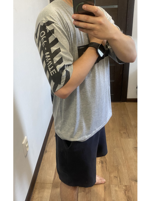 Футболка "OFF-WHITE" Сіра 383