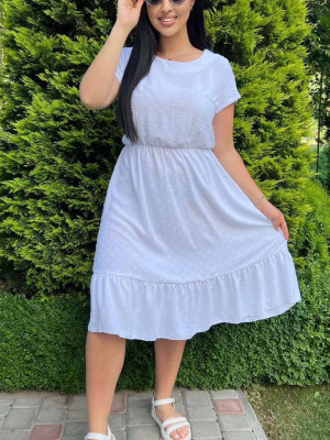 Сукня з рюшками Біла Жатка 550