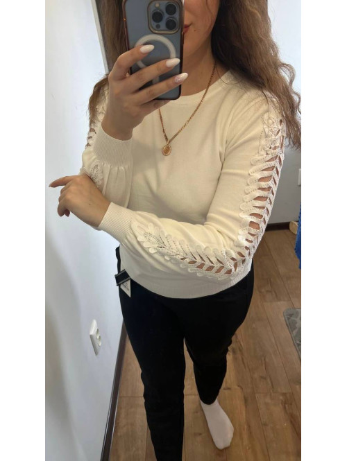 Кофта з мереживом в кольорах 822